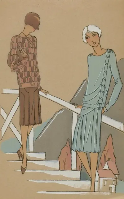 Tres Parisien 1927 No 3 Pl 11 Creations Jane Regny Promenade