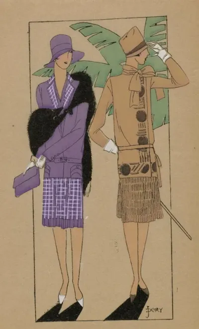 Tres Parisien 1927 No 3 Pl 15 Creations Amy Linker Ballard Et Cie Sur La Croisette
