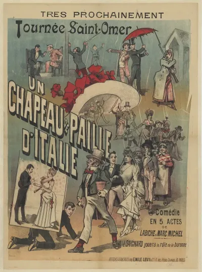 Tres Prochainement Tournee De Saint Omer Un Chapeau De Paille Ditalie Comedie En 5 Actes De Labiche Et Marc Michel