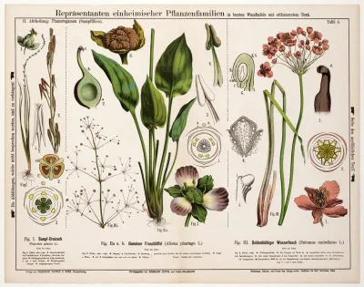 Triglochin Palustre Alisma Plantago Butomus Umbellatus