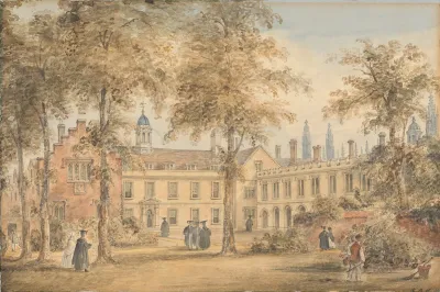 Trinity Hall From The Garden Cambridge