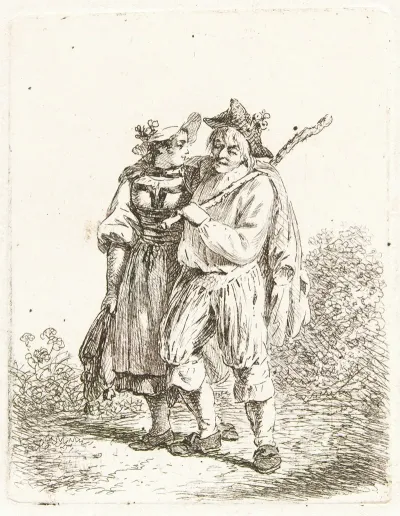 Trinker Mit Junger Frau