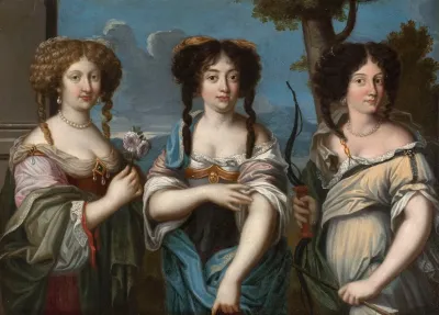Triple Portrait De Femmes Anciennement Dit Les Nieces De Mazarin