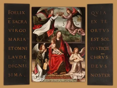 Triptych Of The Coronation Of The Virgin