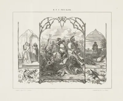 Triptych With Scenes From The Crusades