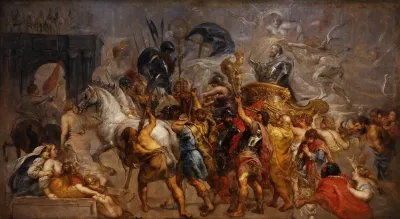 Triumphal Entry Of Henri Iv In Paris March 22 1594