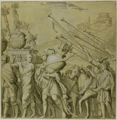 Triumphs Of Julius Caesarcanvas No Iv