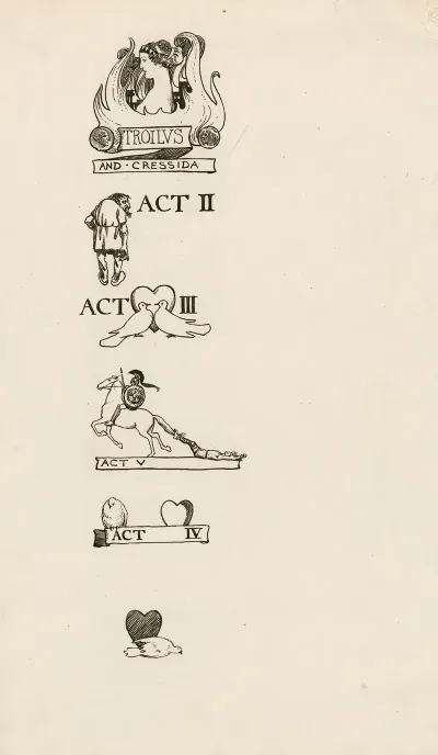 Troilus And Cressida Headings