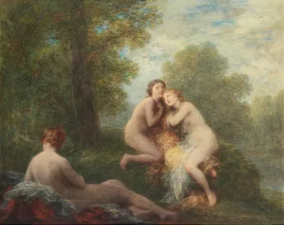 Trois Baigneuses Inquietes