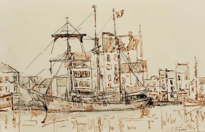 Trois Mats Au Port