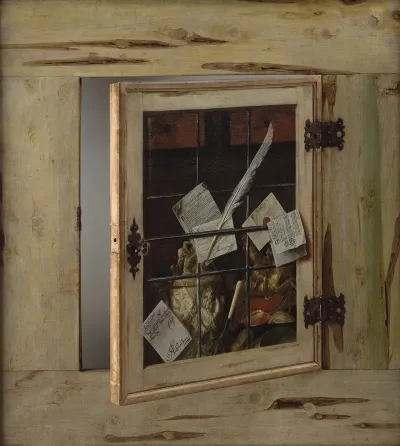 Trompe Loeil A Cabinet Of Curiosities With An Ivory Tankard