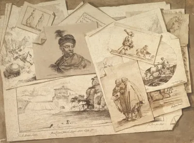 Trompe Loeil Exercise Prints On A Table Top 2