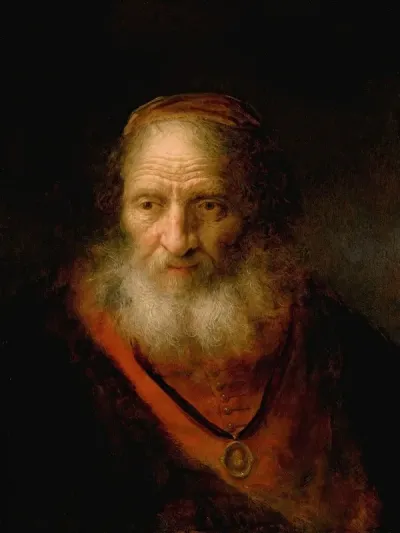 Tronie Of An Old Man Possibly A Jewish Scholar
