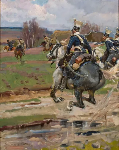 Troop Of Uhlans