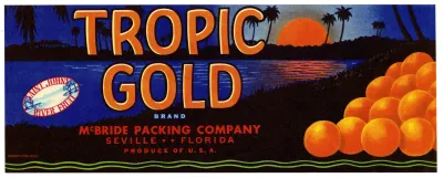 Tropic Gold Brand Orange Label 2