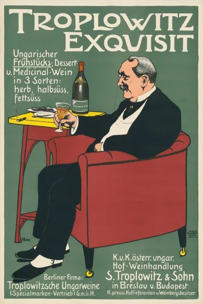 Troplowitz Exquisit Ungarischer Fruhstucks Dessert Und Medicinal Wein In 3 Sorten Herb Halbsuss Fettsuss