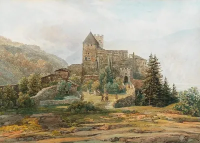 Trostburg Castle In The Eisack Valley In The South Tyrol