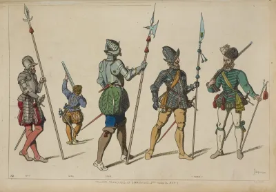 Troupes Francaises Et Espagnoles 2me Moitre Du Xvie Siecle 1547 1562 1568 1580