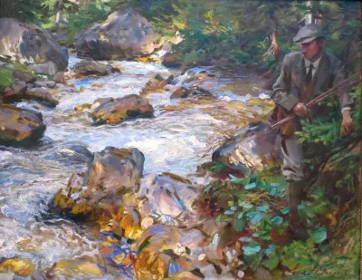 Trout Stream In The Tyrol