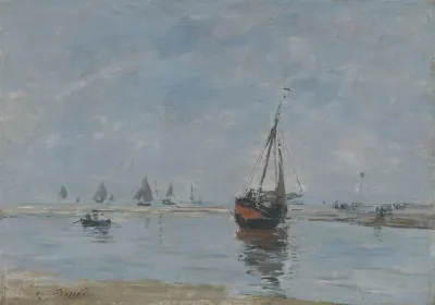 Trouville At Low Tide