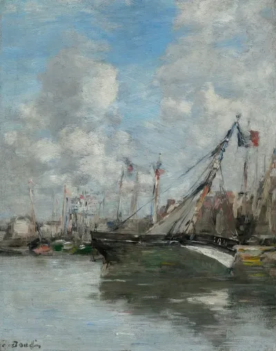 Trouville Barques Echouees