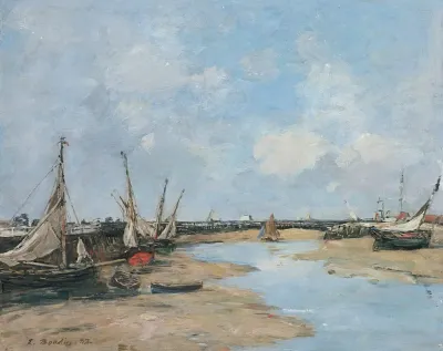 Trouville Les Jetees Maree Basse