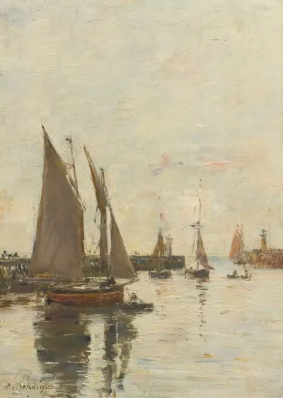 Trouville Les Jetees Maree Haute