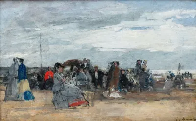 Trouville Scene De Plage 2