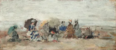 Trouville Scene De Plage 6