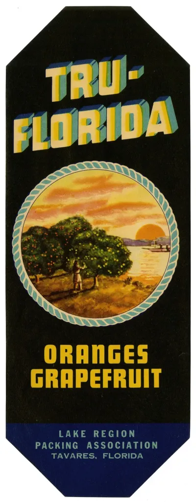 Tru Florida Oranges And Grapefruit Label 2