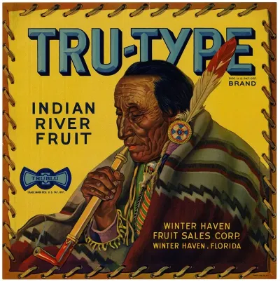 Tru Type Brand Fruit Label