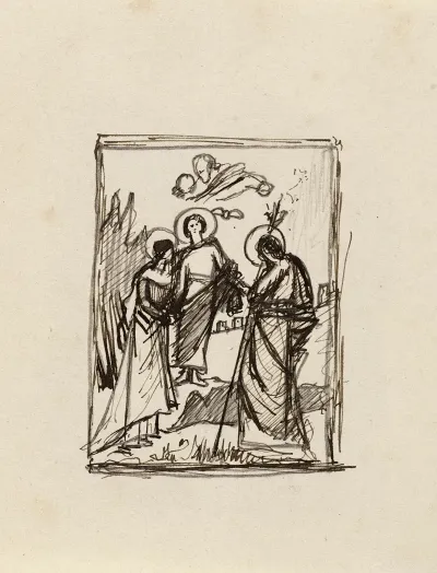 Tude Pour Un Tableau Representant La Sainte Famille