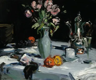Tulips And A Coffee Pot