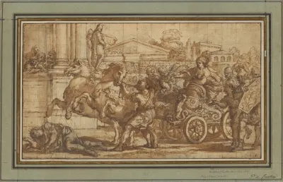 Tullia Driving Her Chariot Over The Body Of Her Father