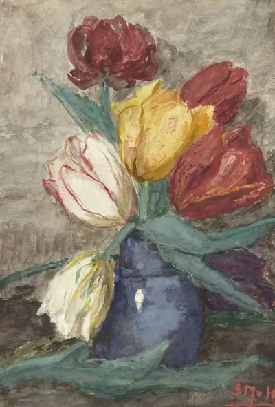 Tulpen In Een Vaas