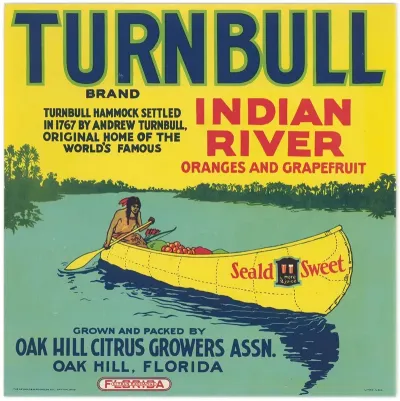 Turnbull Brand Citrus Label