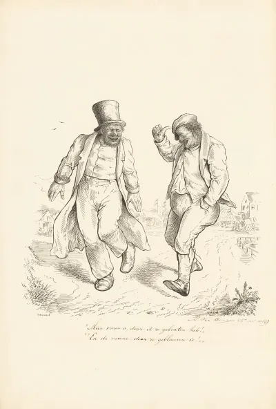 Twee Lachende Mannen