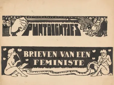 Twee Ontwerpen Voor Puntdichtjes En Brieven Van Een Feministe