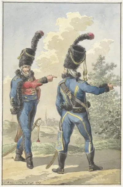 Twee Staande Militairen 2