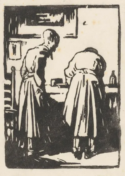 Twee Vrouwen In Een Atelier