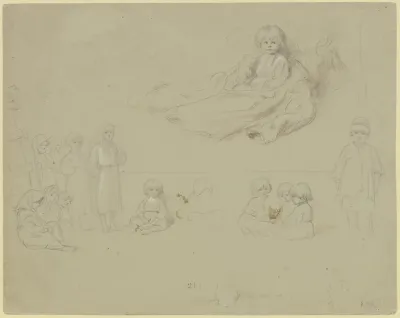 Twelve Children Anticipating