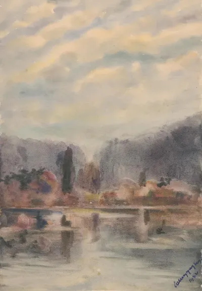 Twilight At A Pond