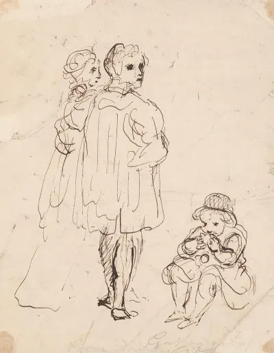 Two Adults And Child