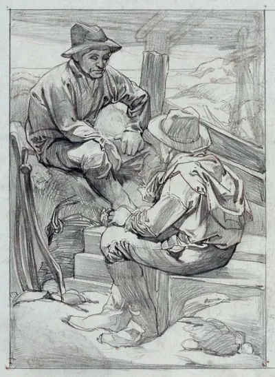 Two Bank Construction Workers