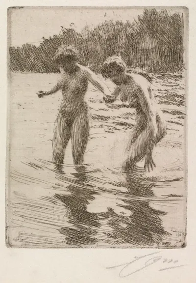 Two Bathers 3