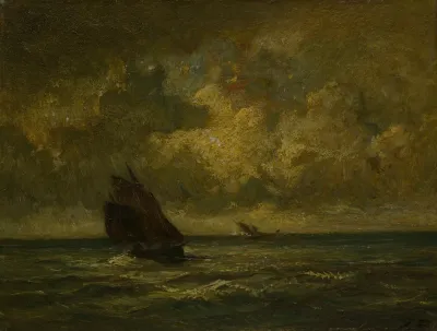 Two Boats In A Storm