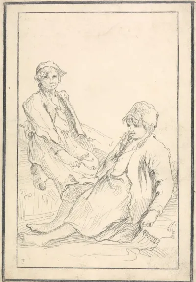 Two Boys Seated