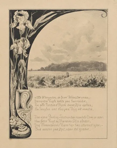 Two Children In A Field