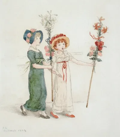 Two Children With Staffs