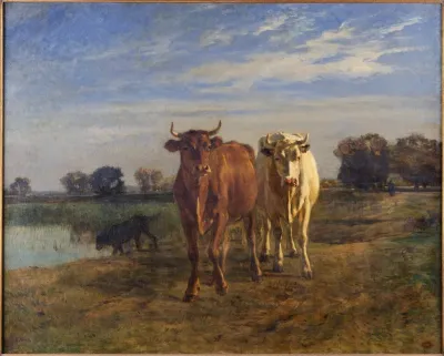 Two Cows In A Landscape